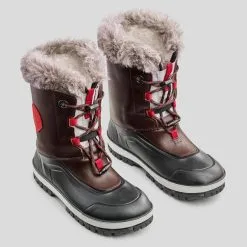 tienda de material de boxeo -tienda de material de boxeo botas de nieve nios talla 30 38 piel impermeable sh500 marron 1
