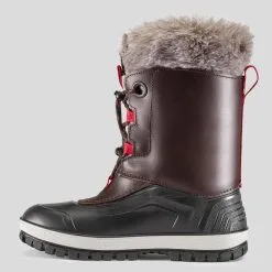 Quechua Botas De Nieve Niños Talla 30-38 Piel Impermeable SH500 Marrón -tienda de material de boxeo botas de nieve nios talla 30 38 piel impermeable sh500 marron 2