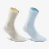 Newfeel Calcetines Caminar Altos X2 Urban Walk Beis/azul Celeste