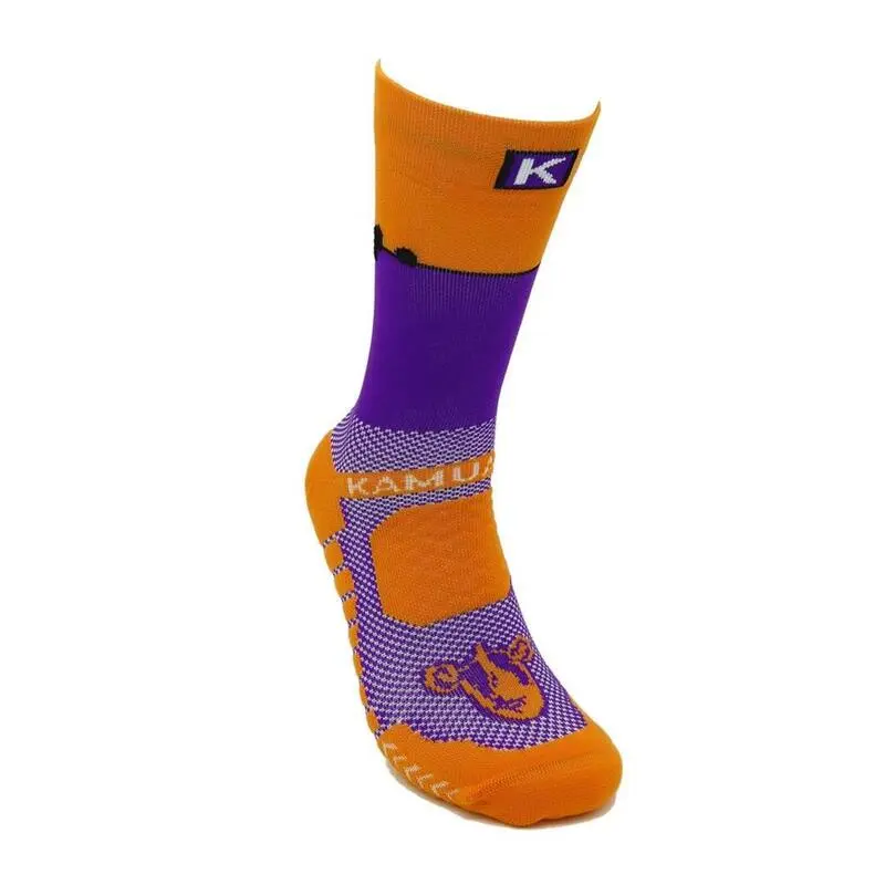 CALCETINES DE RUNNING #PAJARITOS Unisex - KAMUABU Color NARANJA/MORADO 23cm 5 CALCETINES DE RUNNING #PAJARITOS Unisex - KAMUABU Color NARANJA/MORADO 23cm - Imagen 3
