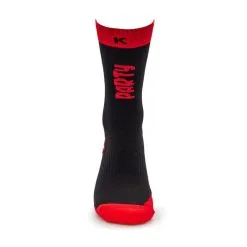 CALCETINES DE RUNNING #PARTYRUN Unisex - KAMUABU Color NEGRO/ROJO De 23CM -tienda de material de boxeo calcetines de running partyrun unisex kamuabu color negrorojo de 23cm 3