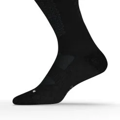 KIPRUN Calcetines Running Largos Lana Merina Negro -tienda de material de boxeo calcetines running largos lana merina negro 3