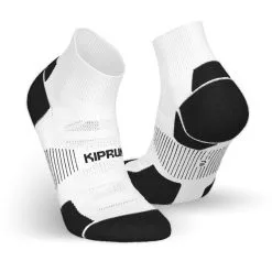 KIPRUN Calcetines Running RUN900 Azul Pizarra Finos MID -tienda de material de boxeo calcetines running run900 mid blanco finos ecodiseados