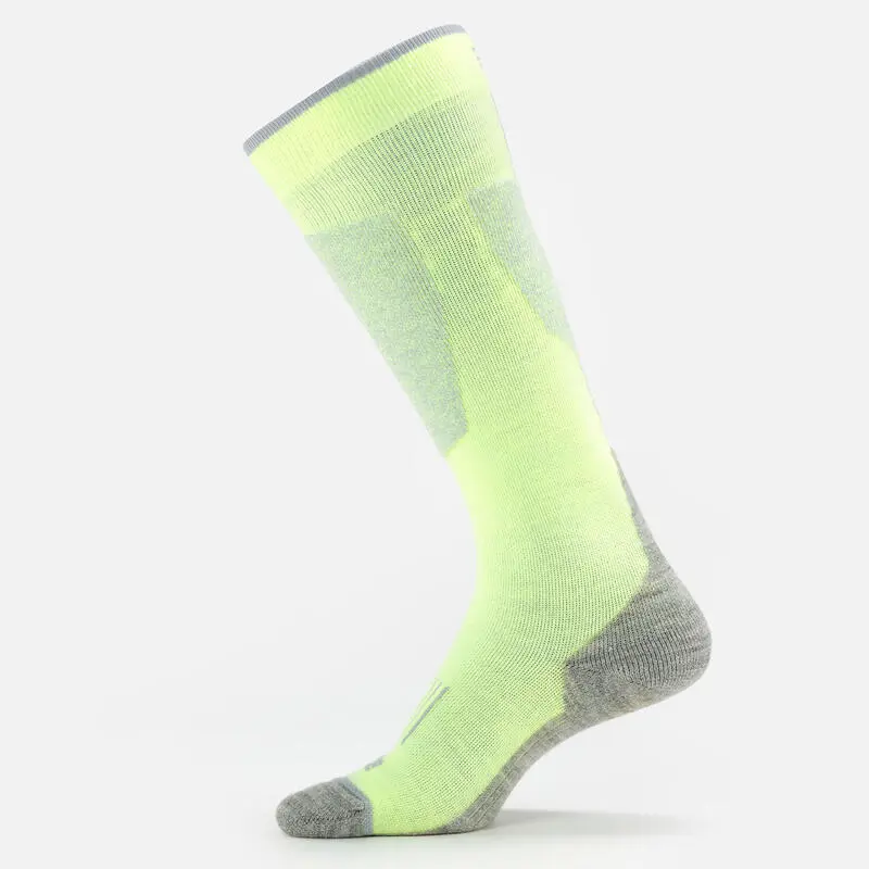 Calcetines Térmicos De Esquí Y Nieve Adulto Wedze Ski 100 Amarillo 4 Calcetines Térmicos De Esquí Y Nieve Adulto Wedze Ski 100 Amarillo - Imagen 2