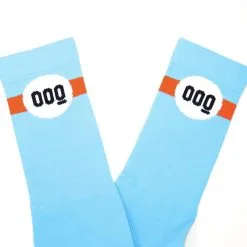 Calcetines Unisex Con Rejilla Altos Verano Mooquer GT Corsa Azul Bordados -tienda de material de boxeo calcetines unisex con rejilla altos verano mooquer gt corsa azul bordados 3