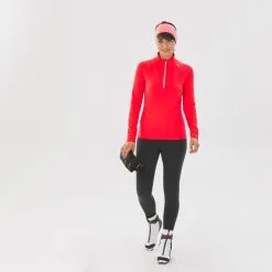 INOVIK Camiseta De Esquí De Fondo Manga Larga Cálida Mujer XC S TS 100 Rojo -tienda de material de boxeo camiseta de esqui de fondo manga larga calida mujer xc s ts 100 rojo 1