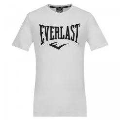 Camiseta Manches EVERLAST Courtes Moss Negra Logo Blanco -tienda de material de boxeo camiseta manga corta everlast manches courtes moss blanca