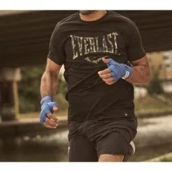 Camiseta Manga Corta EVERLAST Randall Negra -tienda de material de boxeo camiseta manga corta everlast randall negra 3