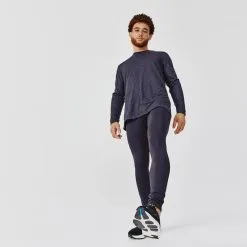 Kalenji Camiseta Running Dry+ Hombre Negro Manga Larga Transpirable -tienda de material de boxeo camiseta running dry hombre negro manga larga transpirable 3