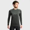 EVADICT CAMISETA SIN COSTURAS CONFORT MANGA LARGA TRAIL RUNNING HOMBRE NEGRO CAQUI -tienda de material de boxeo camiseta sin costuras confort manga larga trail running hombre negro caqui
