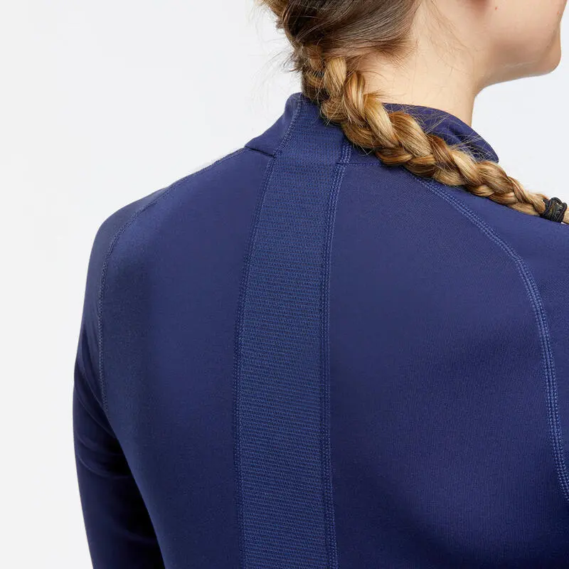 Camiseta Térmica Interior De Esquí Y Nieve 1/2 Cremallera Mujer Wedze 500 Azul 7 Camiseta Térmica Interior De Esquí Y Nieve 1/2 Cremallera Mujer Wedze 500 Azul - Imagen 5