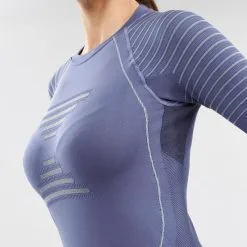 Camiseta Térmica Interior De Esquí Y Nieve Mujer Wedze BL 980 Azul -tienda de material de boxeo camiseta termica interior de esqui y nieve mujer wedze bl 980 azul 2
