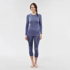 Camiseta Térmica Interior De Esquí Y Nieve Mujer Wedze BL 980 Azul -tienda de material de boxeo camiseta termica interior de esqui y nieve mujer wedze bl 980 azul 4