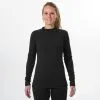 Camiseta Térmica Interior De Esquí Y Nieve Mujer Wedze Ski BL100 Negro