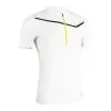 EVADICT Camiseta Trail Running Hombre Blanco Manga Corta Cremallera -tienda de material de boxeo camiseta trail running hombre blanco manga corta cremallera