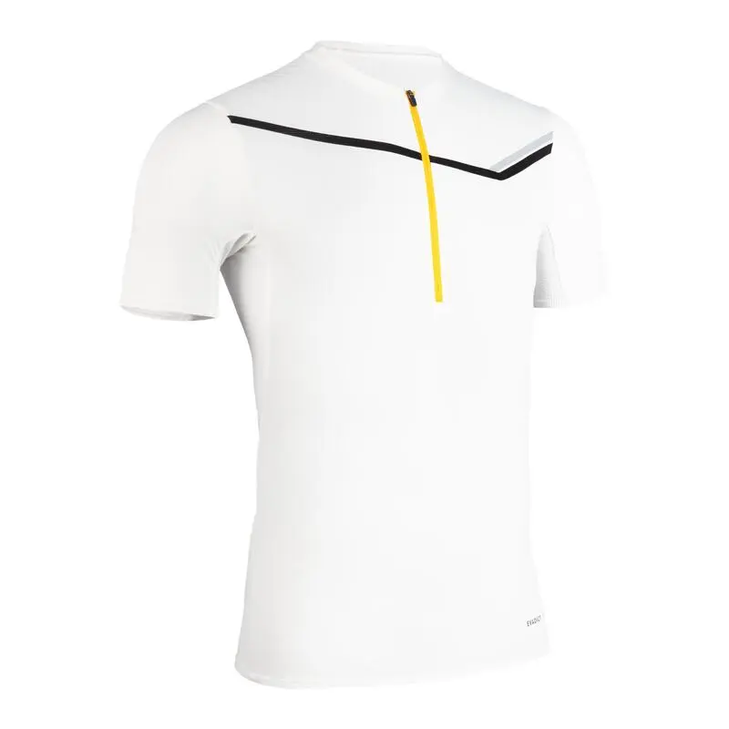 EVADICT Camiseta Trail Running Hombre Blanco Manga Corta Cremallera 3 EVADICT Camiseta Trail Running Hombre Blanco Manga Corta Cremallera