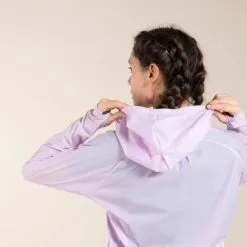 EVADICT Chaqueta Cortavientos Trail Running Mujer Morada -tienda de material de boxeo chaqueta cortavientos trail running mujer morada 2