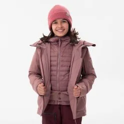 Chaqueta De Esquí Y Nieve 3 En 1 Niña Wedze Free900 Rosa -tienda de material de boxeo chaqueta de esqui y nieve 3 en 1 nia wedze free900 rosa 3
