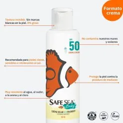 Safe Sea Crema Solar Corporal Y Facial Para Bebés SPF 50 -tienda de material de boxeo crema solar corporal y facial para bebes spf 50 3