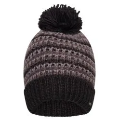 Regatta Gorro Beanie Headstart Para Adultos Unisex Negro, Gris Ébano
