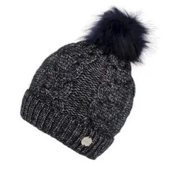 Regatta Gorro Beanie Lovella III Borla Para Mujer Negro -tienda de material de boxeo gorro beanie lovella iii borla para mujer marino