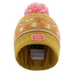 WEDZE Gorro De Invierno Niños Jacquard Ocre -tienda de material de boxeo gorro de invierno nios jacquard ocre 2