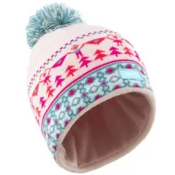 WEDZE Gorro De Invierno Niños Jacquard Ocre -tienda de material de boxeo gorro de invierno nios jacquard turquesa