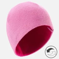 WEDZE Gorro De Invierno Niños Reversible Rosa