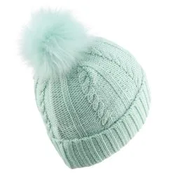 WEDZE Gorro De Invierno Niños Trenzas De Lana Verde -tienda de material de boxeo gorro de invierno nios trenzas de lana verde 2