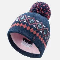 WEDZE Gorro Y Braga De Cuello De Bebé Esquí / Trineo De Lunares Azul Marino Y Rosa -tienda de material de boxeo gorro y braga de cuello de bebe esqui trineo de lunares azul marino y rosa 3