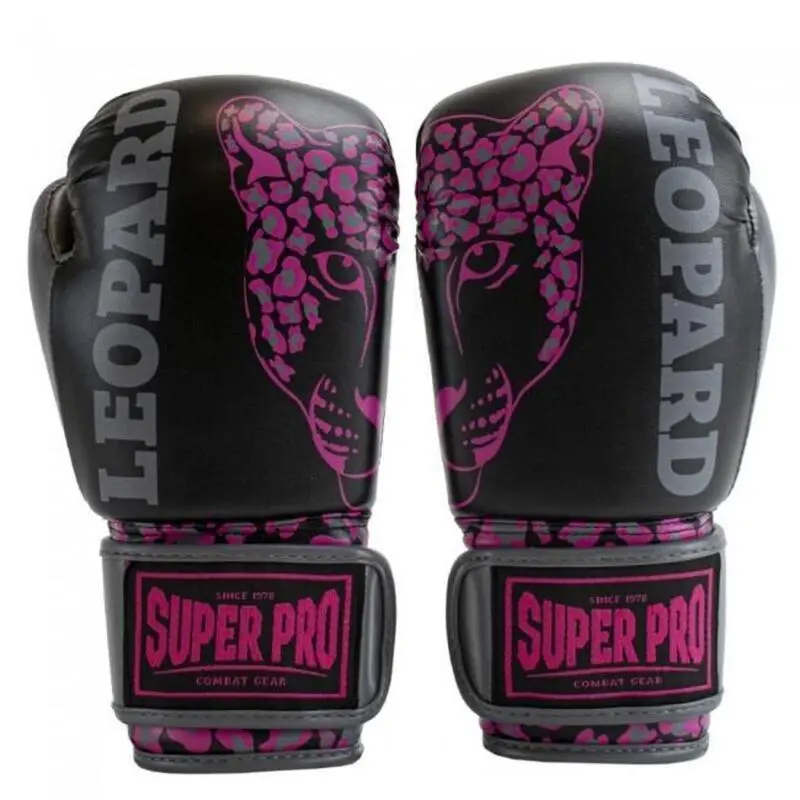 Super Pro Combat Gear Guantes De Boxeo Para Niños - Leopard - Negro/Rosa 3 Super Pro Combat Gear Guantes De Boxeo Para Niños - Leopard - Negro/Rosa