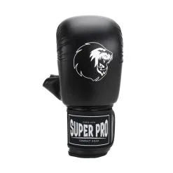 Super Pro Combat Gear Guantes De Boxeo Para Saco De Boxeo - Victor - En Blanco Y Negro -tienda de material de boxeo guantes de boxeo para saco de boxeo victor en blanco y negro 1