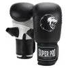 Super Pro Combat Gear Guantes De Boxeo Para Saco De Boxeo - Victor - En Blanco Y Negro -tienda de material de boxeo guantes de boxeo para saco de boxeo victor en blanco y negro