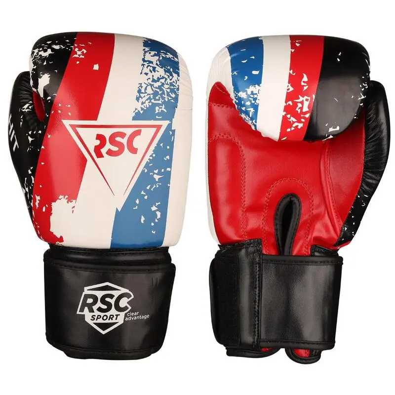 INDIGO SPORTS Guantes De Boxeo PU HIT RSC 10oz Blanco- Azul- Rojo 3 INDIGO SPORTS Guantes De Boxeo PU HIT RSC 10oz Blanco- Azul- Rojo
