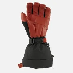 WEDZE GUANTES DE ESQUÍ FREERIDE ADULTO CÁLIDOS IMPERMEABLES Y LARGOS - 900 MARRÓN NEGRO -tienda de material de boxeo guantes de esqui freeride adulto calidos impermeables y largos 900 marron negro 2