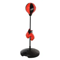 Juego De Pelota De Boxeo Homcom Negro 38x38x120 Cm