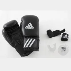ADIDAS Kit De Boxeo Para Principiantes: Guantes Boxeo, Vendas Boxeo Y Protector Bucal