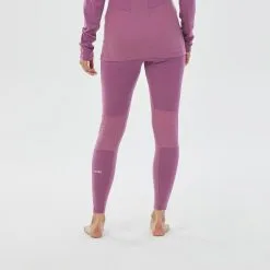 WEDZE Leggins Térmicos De Esquí Y Nieve Lana Merina Mujer BL 900 Violeta -tienda de material de boxeo leggins termicos de esqui y nieve lana merina mujer bl 900 violeta 2