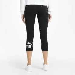 Mallas Mujer PUMA 3/4 Essentials Logo Negro -tienda de material de boxeo mallas mujer puma 34 essentials logo negro 2