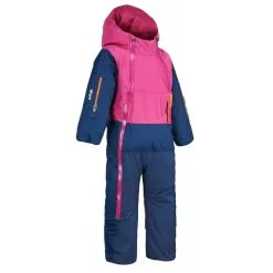 WEDZE Mono De Esquí Bebé Cálido E Impermeable - XWARM PULL'N FIT Rosa Y Azul