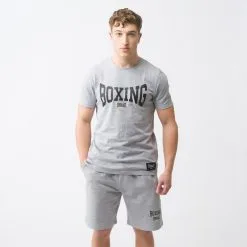 tienda de material de boxeo -tienda de material de boxeo pantalon corto everlast jog gris 1