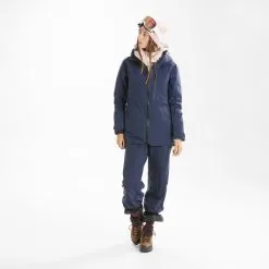 WEDZE Pantalón De Esquí Mujer - FR500 - Azul Marino -tienda de material de boxeo pantalon de esqui mujer fr500 azul marino 2