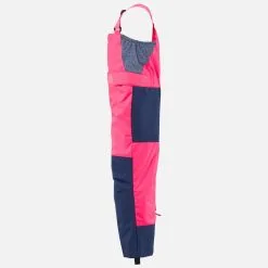 WEDZE PETO DE ESQUÍ NIÑOS CÁLIDO E IMPERMEABLE - 500 PNF ROSA FLUO Y AZUL MARINO -tienda de material de boxeo peto de esqui nios calido e impermeable 500 pnf rosa fluo y azul marino 2