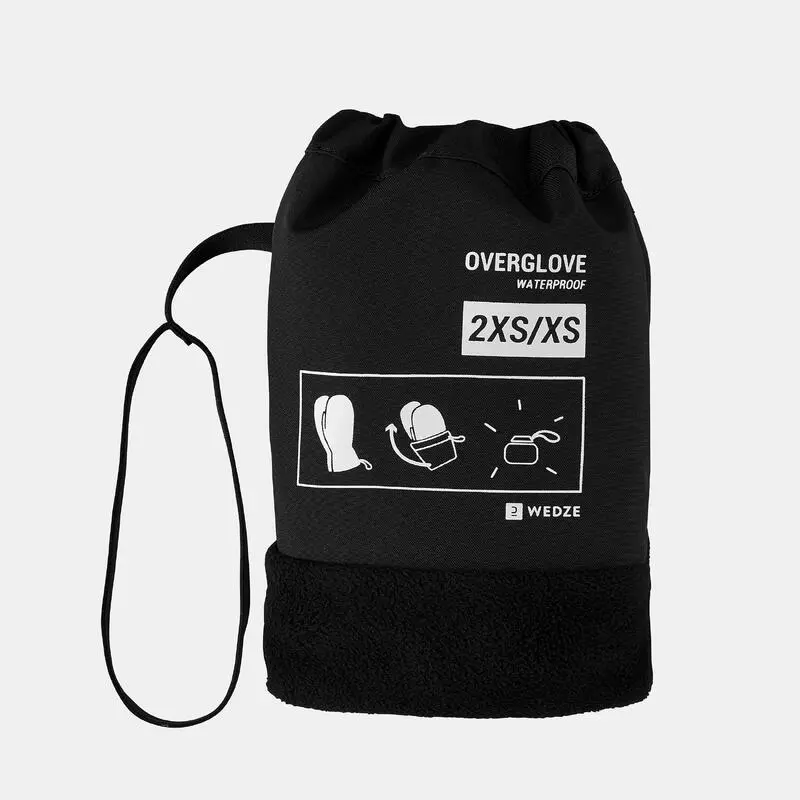 WEDZE SOBREGUANTES ESQUÍ ADULTO CÁLIDO IMPERMEABLE NEGROS 4 WEDZE SOBREGUANTES ESQUÍ ADULTO CÁLIDO IMPERMEABLE NEGROS - Imagen 2