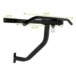 Virtufit Soporte De Pared Para Saco De Boxeo Con Barra De Dominadas -tienda de material de boxeo soporte de pared para saco de boxeo con barra de dominadas 3